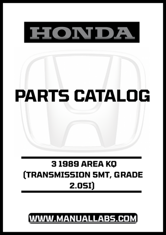 Unlock the full potential of your 1989 Honda Accord with our comprehensive Door 3 Parts Catalog Manual. This PDF download is specifically designed for the 2.0SI model equipped with a 5MT transmission, providing you with detailed diagrams and specifications to ensure accurate repairs and maintenance.