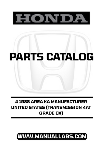Whether you're a seasoned mechanic or a DIY enthusiast, this manual is an invaluable resource. It streamlines the process of finding the right parts, ensuring that your Honda Accord remains in peak condition. With clear illustrations and organized sections, you can quickly navigate through the catalog to locate the exact items you require.