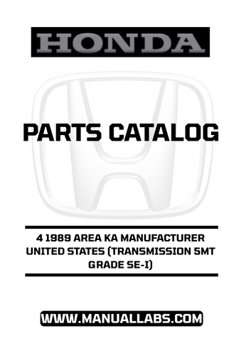 With easy navigation and clear illustrations, this manual simplifies the process of identifying and sourcing the right parts for your vehicle. Whether you're tackling a minor repair or a major overhaul, having access to this catalog will save you time and effort, allowing you to get your Honda Accord back on the road with confidence.