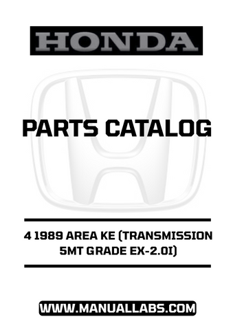 With easy-to-navigate sections, this manual allows you to quickly locate the parts you need, saving you time and effort. Whether you're a seasoned mechanic or a DIY enthusiast, the clear illustrations and part numbers will help you identify and order the correct components with confidence.