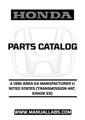 Featuring an easy-to-navigate layout, this manual covers everything you need to know about the 4AT transmission and Grade EX specifications. Whether you're a DIY enthusiast or a professional mechanic, you'll find invaluable insights that simplify repairs and maintenance, saving you time and money.