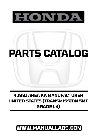 Inside, you'll find detailed diagrams and specifications that make identifying and sourcing parts a breeze. Whether you're a DIY enthusiast or a professional mechanic, this manual provides invaluable insights to keep your Accord running smoothly and efficiently.