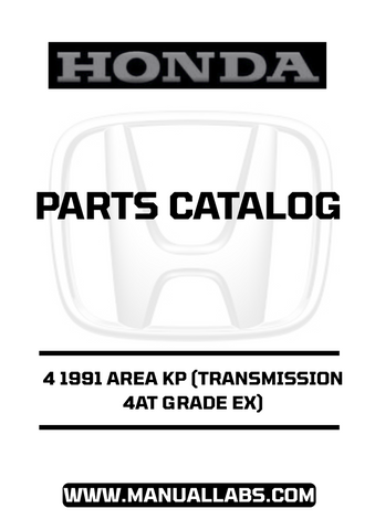 Unlock the full potential of your 1991 Honda Accord with our comprehensive Door 4 Parts Catalog Manual. This PDF download is specifically designed for the 4AT Grade EX model, providing you with detailed information on every component related to the door assembly. Whether you're a DIY enthusiast or a professional mechanic, this manual is an essential resource for accurate repairs and maintenance.