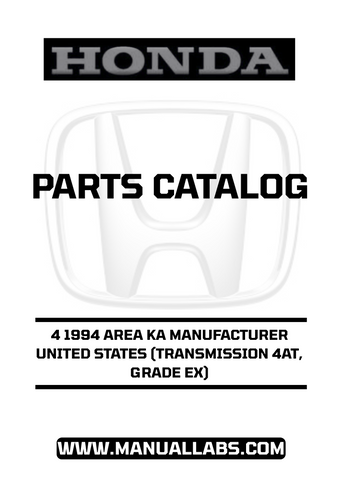 Featuring an easy-to-navigate layout, this manual covers everything you need to know about the 4AT transmission and EX grade specifications. Whether you're a DIY enthusiast or a professional mechanic, you'll find invaluable insights and diagrams that simplify the parts identification process, making your repairs more efficient and effective.