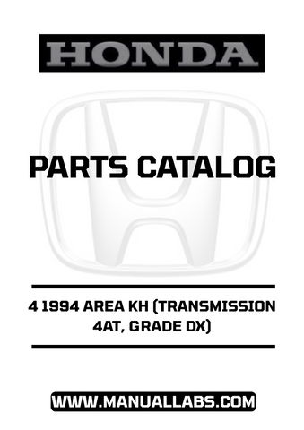 With easy navigation and clear illustrations, this manual simplifies the process of identifying and sourcing the right parts for your vehicle. Whether you're a DIY enthusiast or a professional mechanic, you'll appreciate the thoroughness and accuracy of the information provided, making your repair tasks more efficient and effective.