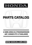This detailed manual provides you with easy access to a wealth of information, including part numbers, diagrams, and specifications tailored to the Thailand version of the Honda Accord. With clear illustrations and organized sections, you can quickly locate the parts you need, saving you time and effort during your repair process.