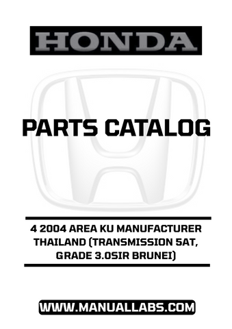 With this manual, you can easily identify and source the right parts for your Honda Accord, streamlining your repair and maintenance process. The user-friendly format allows for quick navigation, making it simple to find the information you need without any hassle.