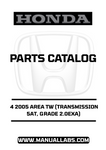 Unlock the full potential of your 2005 Honda Accord with our comprehensive Door 4 Parts Catalog Manual. This PDF download is specifically designed for the 2.0EXA model equipped with a 5AT transmission, providing you with detailed diagrams and specifications to ensure accurate repairs and maintenance.
