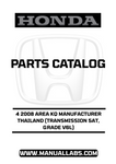 Discover the ultimate resource for your 2008 Honda Accord with our comprehensive Parts Catalog Manual, specifically designed for the 4-door model featuring the V6L grade and 5AT transmission. This PDF download provides detailed diagrams and specifications, ensuring you have all the information you need for maintenance and repairs.