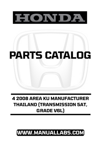 With easy navigation and clear illustrations, this manual simplifies the process of identifying and sourcing parts for your vehicle. Whether you're a DIY enthusiast or a professional mechanic, you'll appreciate the accuracy and thoroughness of this catalog, making it an essential tool for any Honda Accord owner.