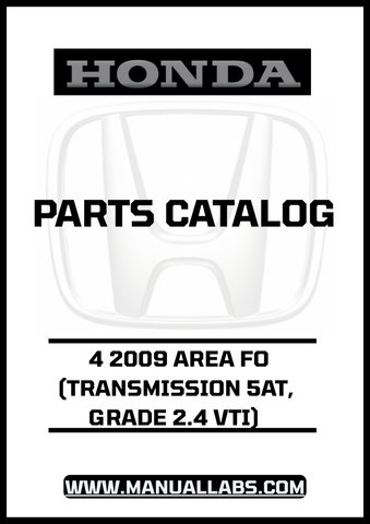 Discover the ultimate resource for maintaining your 2009 Honda Accord with our comprehensive Door 4 Parts Catalog Manual. This PDF download is specifically designed for the 2.4 VTI model equipped with a 5AT transmission, ensuring you have the precise information you need for repairs and replacements.