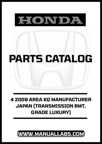 Discover the ultimate resource for your 2009 Honda Accord with our comprehensive Parts Catalog Manual, specifically designed for the 4-door model featuring a 6MT transmission and luxury grade. This PDF download provides detailed diagrams and specifications, ensuring you have all the information you need for maintenance and repairs.