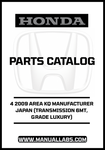 Discover the ultimate resource for your 2009 Honda Accord with our comprehensive Parts Catalog Manual, specifically designed for the 4-door model featuring a 6MT transmission and luxury grade. This PDF download provides detailed diagrams and specifications, ensuring you have all the information you need for maintenance and repairs.