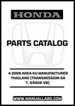 Discover the ultimate resource for your 2009 Honda Accord with our comprehensive Parts Catalog Manual, specifically designed for the 4-door model featuring a 5AT transmission and V6 grade. This PDF download provides detailed diagrams and specifications, ensuring you have all the information you need for maintenance and repairs.