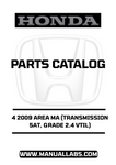 Unlock the full potential of your 2009 Honda Accord with our comprehensive Door 4 Parts Catalog Manual. This PDF download is specifically designed for the 2.4 VTIL model equipped with a 5AT transmission, providing you with detailed diagrams and specifications to ensure accurate repairs and maintenance.