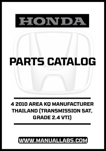 Don't miss out on the opportunity to keep your Honda Accord in top condition. Download the Parts Catalog Manual today and gain access to invaluable insights that will help you maintain your vehicle's performance and longevity.