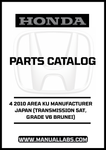 Discover the ultimate resource for your 2010 Honda Accord with our comprehensive Parts Catalog Manual, specifically designed for the 4-door model featuring a 5AT transmission and V6 engine. This PDF download provides detailed diagrams and specifications, ensuring you have all the information you need for maintenance and repairs.