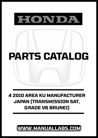Discover the ultimate resource for your 2010 Honda Accord with our comprehensive Parts Catalog Manual, specifically designed for the 4-door model featuring a 5AT transmission and V6 engine. This PDF download provides detailed diagrams and specifications, ensuring you have all the information you need for maintenance and repairs.