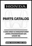 Discover the ultimate resource for your 2010 Honda Accord with our comprehensive Parts Catalog Manual, available for instant PDF download. This manual is specifically designed for the 4-door model featuring a 5AT transmission and V6 grade, ensuring you have the precise information you need for maintenance and repairs.
