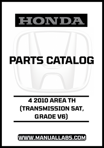 Unlock the full potential of your 2010 Honda Accord with our comprehensive Door Parts Catalog Manual. This PDF download is specifically designed for the 4-door model equipped with a 5-speed automatic transmission and V6 engine, ensuring you have the precise information you need for maintenance and repairs.