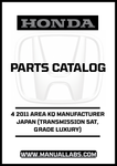 Discover the ultimate resource for your 2011 Honda Accord with our comprehensive Parts Catalog Manual, available for instant PDF download. This manual is specifically designed for the 4-door model with a 5AT transmission and luxury grade, ensuring you have the precise information you need for maintenance and repairs.