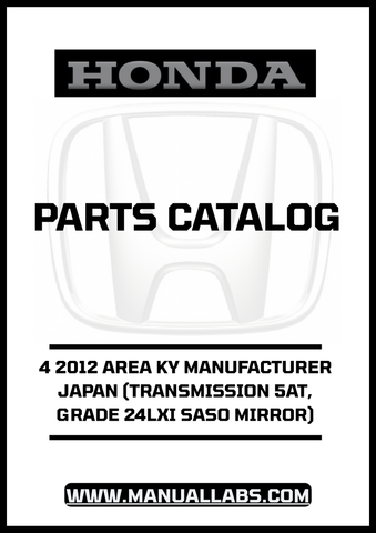 With detailed diagrams and specifications, this manual covers everything from the 5AT transmission to the grade 24LXI SASO mirror components. Whether you're a professional mechanic or a DIY enthusiast, this resource will help you navigate repairs with confidence and precision.