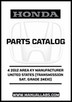 Discover the essential resource for maintaining your 2012 Honda Accord with our comprehensive Parts Catalog Manual. This PDF download provides detailed information specifically for the 4-door model, ensuring you have access to all the necessary specifications and diagrams for your vehicle's components.
