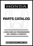 Discover the ultimate resource for your 2015 Honda Accord with our comprehensive Parts Catalog Manual, available for instant PDF download. This detailed guide is specifically designed for the 4-door model equipped with a 5AT transmission and the 2.2 Comfort grade, ensuring you have all the information you need at your fingertips.
