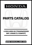 Discover the essential resource for your 2015 Honda Accord with our comprehensive Door Parts Catalog Manual. This PDF download is specifically designed for the 4-door model featuring a 6-speed manual transmission and Grade 2.2 Comfort specifications.