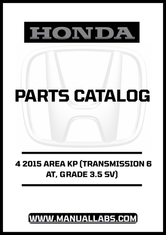 Unlock the full potential of your 2015 Honda Accord with our comprehensive Door 4 Parts Catalog Manual. This PDF download is specifically designed for the 6AT transmission and Grade 3.5 SV model, providing you with detailed information to ensure your vehicle remains in top condition.