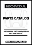 Unlock the full potential of your 2015 Honda Accord with our comprehensive Door 4 Parts Catalog Manual. This PDF download is specifically designed for the 5AT transmission and Base grade model, providing you with detailed information on every component related to the door assembly.