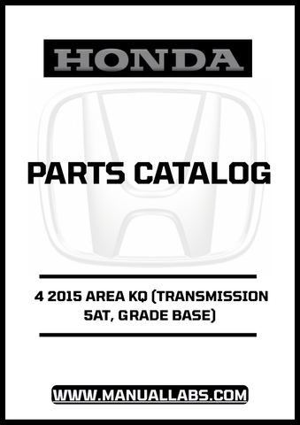 Unlock the full potential of your 2015 Honda Accord with our comprehensive Door 4 Parts Catalog Manual. This PDF download is specifically designed for the 5AT transmission and Base grade model, providing you with detailed information on every component related to the door assembly.