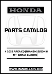 Unlock the full potential of your 2015 Honda Accord with our comprehensive Door 4 Parts Catalog Manual. This PDF download is specifically designed for the Luxury grade model equipped with a 6MT transmission, ensuring you have the precise information you need for maintenance and repairs.