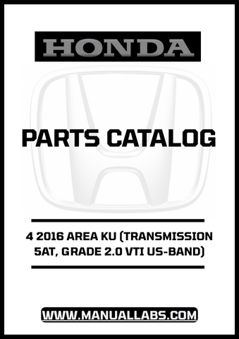 Unlock the full potential of your 2016 Honda Accord with our comprehensive Door Parts Catalog Manual. This PDF download is specifically designed for the 4-door model featuring the 5AT transmission and 2.0 VTI US-Band grade, ensuring you have the most relevant information at your fingertips.