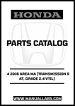 Discover the ultimate resource for your 2016 Honda Accord with our comprehensive Parts Catalog Manual, available for instant PDF download. This manual is specifically designed for the 4-door model featuring the 2.4 VTIL grade and 5AT transmission, ensuring you have the precise information you need for maintenance and repairs.