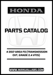 Unlock the full potential of your 2017 Honda Accord with our comprehensive Door 4 Parts Catalog Manual. This PDF download is specifically designed for models equipped with a CVT transmission and the 2.4 VTIS grade, ensuring you have the precise information you need for maintenance and repairs.