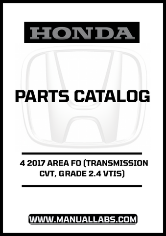 Unlock the full potential of your 2017 Honda Accord with our comprehensive Door 4 Parts Catalog Manual. This PDF download is specifically designed for models equipped with a CVT transmission and the 2.4 VTIS grade, ensuring you have the precise information you need for maintenance and repairs.
