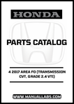 Discover the ultimate resource for your 2017 Honda Accord with our comprehensive Door Parts Catalog Manual. This PDF download is specifically designed for the 4-door model equipped with a CVT transmission and the 2.4 VTI grade, ensuring you have the precise information you need for maintenance and repairs.
