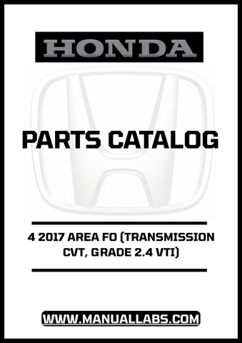 Discover the ultimate resource for your 2017 Honda Accord with our comprehensive Door Parts Catalog Manual. This PDF download is specifically designed for the 4-door model equipped with a CVT transmission and the 2.4 VTI grade, ensuring you have the precise information you need for maintenance and repairs.