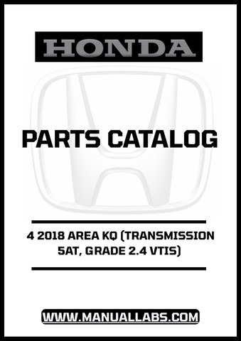 Unlock the full potential of your 2018 Honda Accord with our comprehensive Door 4 Parts Catalog Manual. This PDF download is specifically designed for the 2.4 VTIS model equipped with a 5AT transmission, ensuring you have the precise information you need for maintenance and repairs.