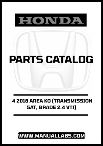 Unlock the full potential of your 2018 Honda Accord with our comprehensive Door 4 Parts Catalog Manual. This PDF download is specifically designed for the 2.4 VTI model equipped with a 5AT transmission, ensuring you have the precise information you need for maintenance and repairs.