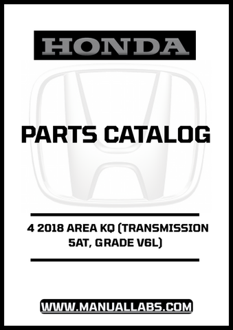 Unlock the full potential of your 2018 Honda Accord with our comprehensive Door Parts Catalog Manual. This PDF download is specifically designed for the 4-door model featuring the 5AT transmission and V6L grade, ensuring you have the most relevant and precise information at your fingertips.
