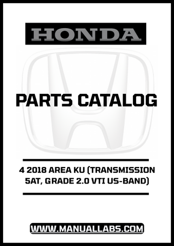 Discover the ultimate resource for your 2018 Honda Accord with our comprehensive Door Parts Catalog Manual. This PDF download is specifically designed for the 4-door model featuring the 5AT transmission and 2.0 VTI US-Band grade, ensuring you have all the necessary information at your fingertips.