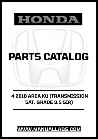 Unlock the full potential of your 2018 Honda Accord with our comprehensive Door 4 Parts Catalog Manual. This PDF download is specifically designed for the 5AT transmission and Grade 3.5 SIR, providing you with detailed information to ensure your vehicle remains in top condition.