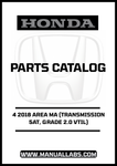 Unlock the full potential of your 2018 Honda Accord with our comprehensive Door 4 Parts Catalog Manual. Designed specifically for the 2.0 VTIL model with a 5AT transmission, this PDF download is an essential resource for both DIY enthusiasts and professional mechanics.