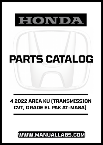 Discover the ultimate resource for your 2022 Honda Accord with our comprehensive Door 4 Parts Catalog Manual. This PDF download is specifically designed for models equipped with CVT transmission and the EL Pak AT-MA8A grade, ensuring you have the most accurate and detailed information at your fingertips.
