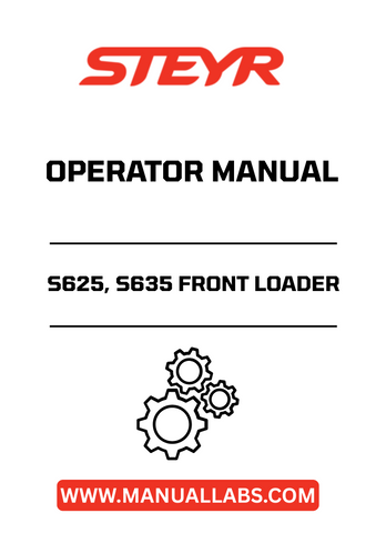 STEYR S625, S635 FRONT LOADER OPERATOR MANUAL - 92285722