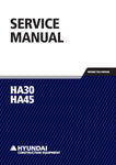 Unlock the full potential of your Hyundai HA30 and HA45 articulated dump trucks with our comprehensive service manual in PDF format. This essential guide provides detailed maintenance procedures, troubleshooting tips, and technical specifications to ensure your equipment operates at peak performance. With easy navigation and clear illustrations, you can quickly find the information you need to keep your trucks running smoothly and efficiently. Invest in this invaluable resource today and enhance the