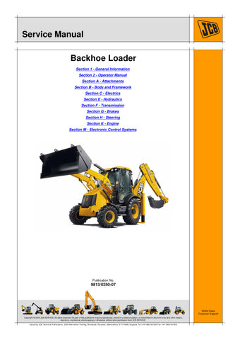 Enhance your maintenance capabilities with the JCB 3CX, 4CX T4F Backhoe Loader Service Manual (9813/0250-07). This comprehensive guide is designed specifically for JCB backhoe loaders, providing detailed instructions and insights to keep your machinery running smoothly and efficiently.