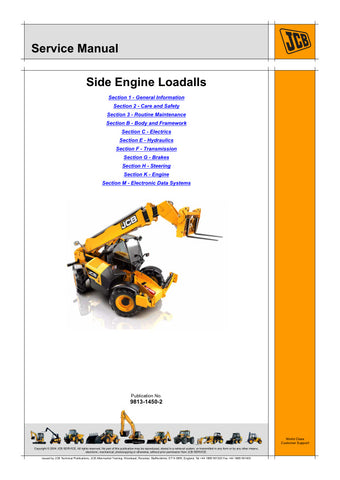 . Enhance your maintenance routine with the JCB 540-170, 540-140, 535-125 HI VIZ, and 535-140 HI VIZ Service Manual (Part No. 9813-1450-2). This comprehensive guide is designed specifically for these models, ensuring you have the most accurate and up-to-date information at your fingertips.